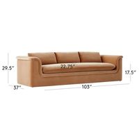 Amerikanische Luxus-Sofagarnitur in modernem Design für Wohnzimmer, Sessel, Innenmöbel, Samtsofa in Kamelbraun