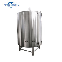 Réservoir d'eau glacée en acier inoxydable TONSEN 2000L pour système de brasserie avec contrôle PLC et longue durée de vie