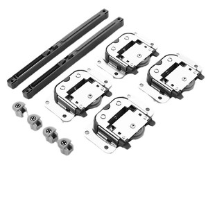 Sistema de hardware de montaje de armario deslizante Ruedas de servicio pesado Rieles de puerta corredera y rodillos para puertas correderas de aluminio - Product Image 3
