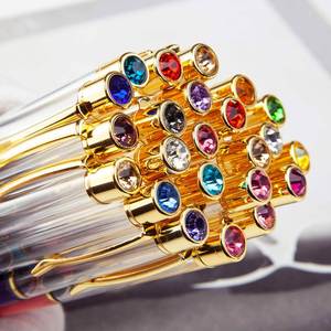 Diamond <b>Pen</b> Barrel Personalized Diy Oil <b>Refill</b> Ballpoint Tube With Top Crystal for Promotional Gift - Product Image 3