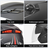 Casque de moto modulaire ABS demi-face AD Racing avec double visière et taille réglable, vente en gros d'usine, neuf