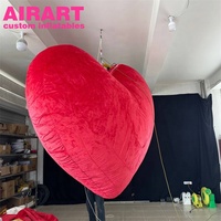 Décoration gonflable en forme de cœur pour la Saint-Valentin