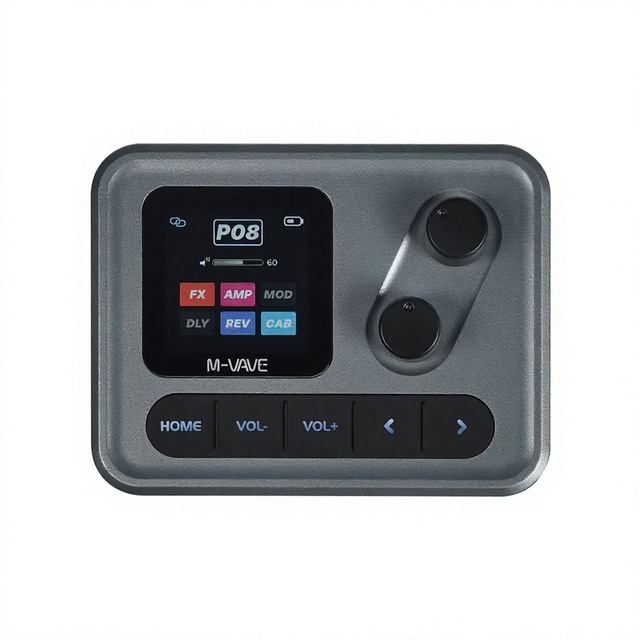 M-VAVE Pocket AMP Mini All-in-one Plastic Guitar Effects Processor Bass Amp Simulator with Noise Reduction Delay Made in China