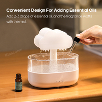 Humidificateur domestique de nuage de pluie 7 lumières de couleur diffuseur de goutte de pluie Raincloud Machine d'aromathérapie essentielle