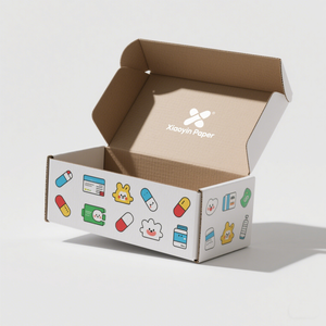 Benutzer definiertes Logo Starke <span class=keywords><strong>Cartoon</strong></span>-Verpackung Wellpappen-Verpackungs produkt Großhandel White Mailer Box - Product Image 4