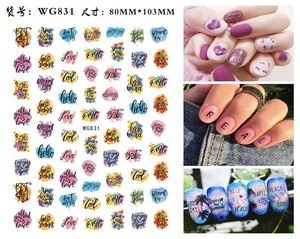 Pegatinas de Uñas con Diseño de Corazón de Amor de <span class=keywords><strong>San</strong></span> Valentín, Letras de Enamorados, Flores, Diente de León, Calcomanías de Agua, Tiras Geométricas, Deslizadores para <span class=keywords><strong>Manicura</strong></span> - Product Image 5