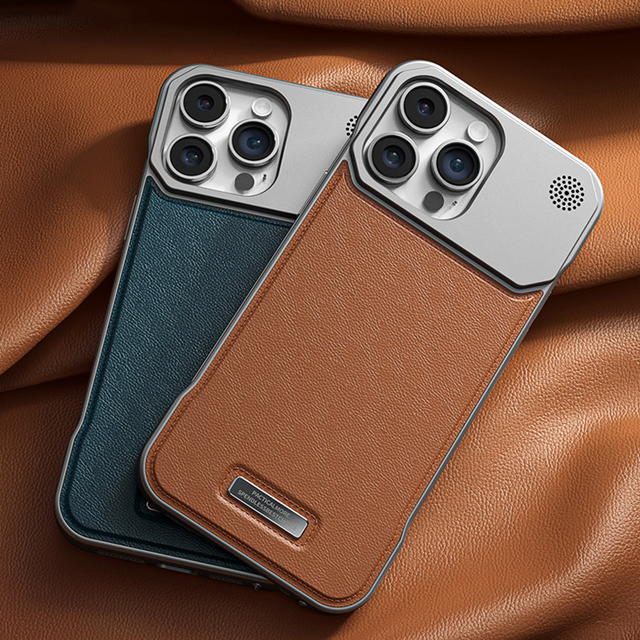 Luxury Leather Metal Phone Case for Iphone 16 13 14 15 Pro Max Magnetic Aluminum Fragrance Phone Cover for PHONE 11 12 16 Promax