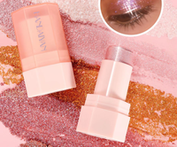 Handayan Bâton de gelée fine éclatante 6 couleurs à haute brillance Poudre pressée Type pour éclaircir le corps Maquillage transfrontalier à haute brillance