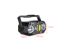 Projecteur de fête DJ 7-en-1 : Effets UV, boule magique, vague d'eau, LED Wash, stroboscope doré, laser avec télécommande et support