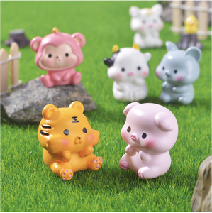 2024 nuevos doce signos del zodiaco chino dragón año regalo recuerdo modelo 3D resina lunar bebé juguete decoraciones pequeñas figuritas estatua - Product Image 6