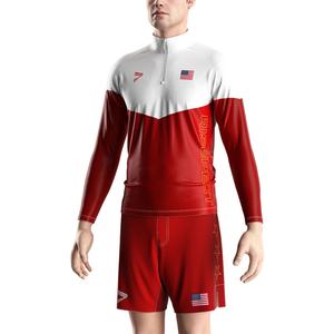 Pantalones Cortos de Lucha Sublimados, Personalizados del Equipo Nacional de EE. UU., Duraderos y de Secado Rápido, Tela Suave para Entrenamiento y Calentamiento de Luchadores - Product Image 5