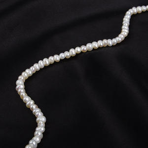 Perles d'eau douce naturelles blanches et roses en gros pour la fabrication de bijoux, perles semi-finies pour colliers, perles en vrac - Product Image 3