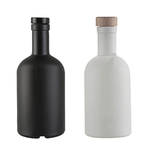 Tùy chỉnh siêu Flint Thủy Tinh 100ml 200ml 375ml 500ml 750ml Matte Trắng Vodka Gin dầu ô liu Tequila chai thủy tinh với nút chai - Product Image 3