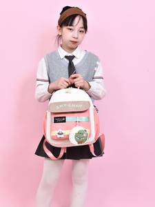 <span class=keywords><strong>Sac</strong></span> à <span class=keywords><strong>dos</strong></span> de <span class=keywords><strong>maternelle</strong></span> léger avec protection dorsale, motif dessin animé et lettres, pour fille, petit <span class=keywords><strong>sac</strong></span> à <span class=keywords><strong>dos</strong></span> d'extérieur tendance - Product Image 3