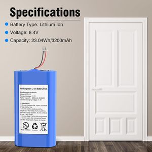 Batería de 3200mAh para Videoportero <span class=keywords><strong>Wyze</strong></span> Pro Cam Pro Duo WYZEDB2-BATT, Recargable de 7.4V Li-ion OEM - Product Image 5