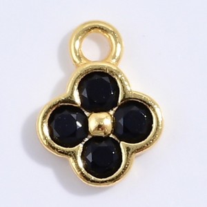 Liontin Perak 925 Cantik dan Menawan Bentuk Semanggi dengan Zirkon Warna-warni untuk Pembuatan Perhiasan Kalung dan Gelang DIY - Product Image 3