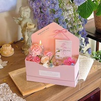Boîte à fleurs INUNION, boîte à gâteau pour la fête des mères, boîte à dessert pour la Saint-Valentin, accessoires de décoration pour la pâtisserie