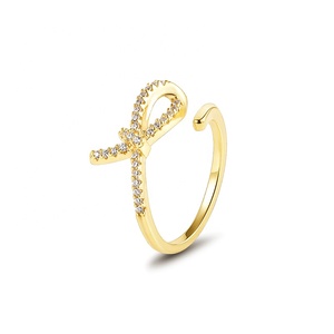 Bague ajustable en argent <span class=keywords><strong>2022</strong></span> plaqué or 18K pour femme, nouveauté 925 - Product Image 1