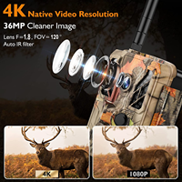 Caméra de chasse étanche pour la faune sauvage WiFi 1080P OEM/ODM d'usine, temps de déclenchement de 0,2 s