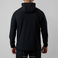 Veste coupe-vent personnalisée en polyester léger tissé pour hommes pour les sports de plein air Activer Top imperméable pour l'entraînement, la course et l'athlétisme