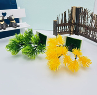 Ornement de bonsaï en forme d'écureuil en plastique artificiel, plante en pot écologique pour la décoration de la salle de séjour d'hôtel