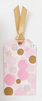 Kit de Embalaje de Regalo de Lujo con Papel de Arte Reciclable con Diseño de Puntos Dulces, Bolsa de Regalo Personalizable, Caja, Juego de Tarjetas de Notas para Diario