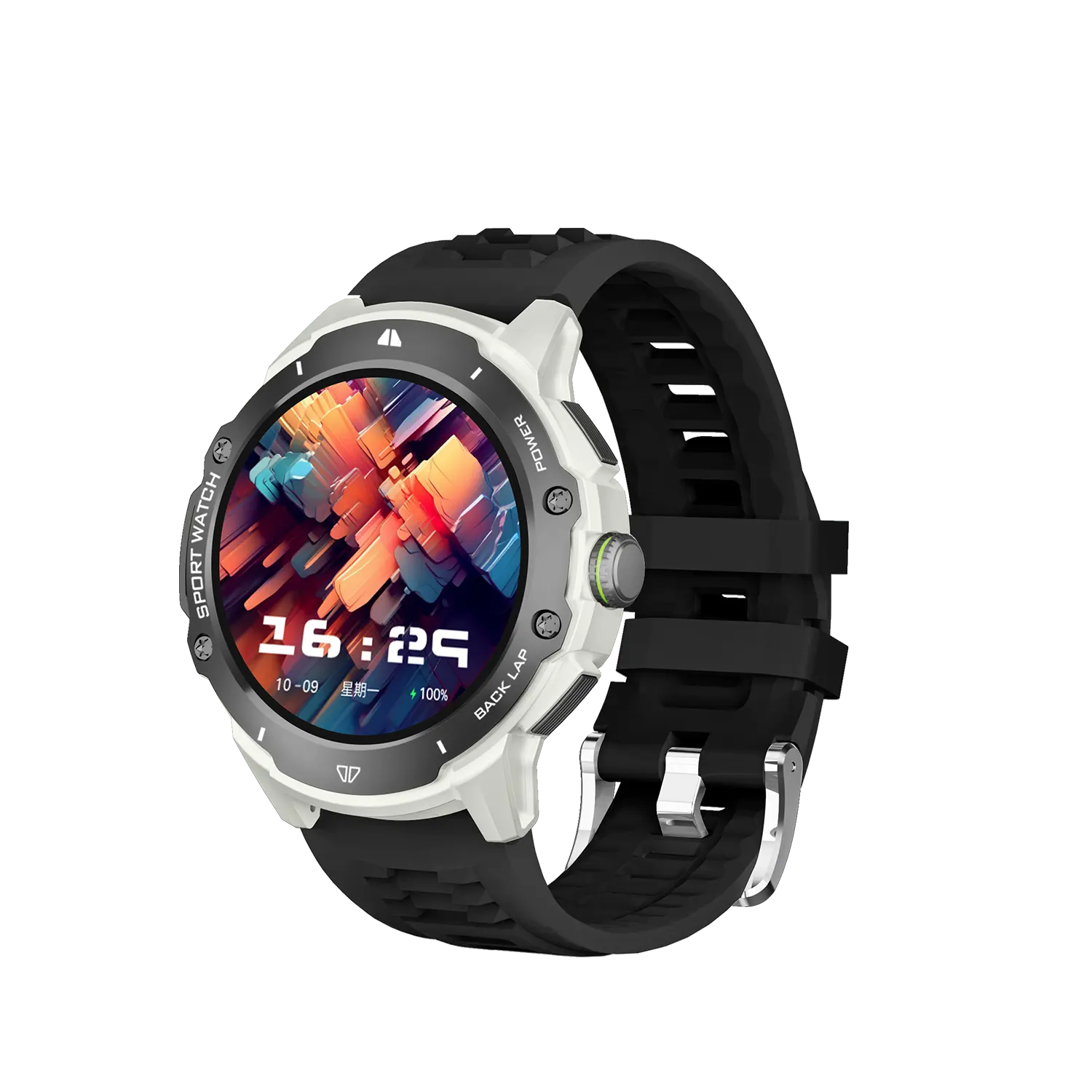 KB08 G15 Pro 1.43-Inch AMOLED Smart Watch WeChat TikTok Compatibility 4G Plug-in Answer Call Email Features iOS Silica Gel