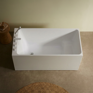<span class=keywords><strong>Baignoire</strong></span> autoportante rectangulaire moderne, <span class=keywords><strong>baignoire</strong></span> en acrylique, <span class=keywords><strong>baignoire</strong></span> profonde pour trempage - Product Image 3