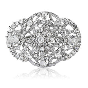 Nouvelle broche élégante en alliage de strass de style palais pour les mariages des femmes, cadeaux élégants, bijoux, robes et broches - Product Image 6