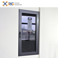Meilleure vente RG65 Fenêtre vitrée en aluminium à double vitrage personnalisée Fenêtre en verre à isolation thermique Fenêtres à battant en aluminium à efficacité énergétique