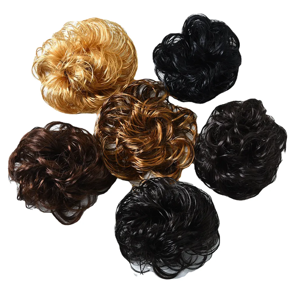 Hot Sale Synthetic Hair Bun Donut Chignon Dome Hair Good Quality and Connected Price Hair