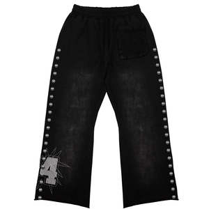Conjunto Deportivo Unisex de Moda Urbana con Sudadera con Cremallera Completa y Pantalones, Estampado Digital, Poliéster Negro, Ropa de Otoño para Hombre - Product Image 5