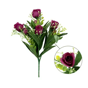 Rose papillon en soie, fleur artificielle pour décoration de jardin, pour mariage, collection de famille, nouveau produit,