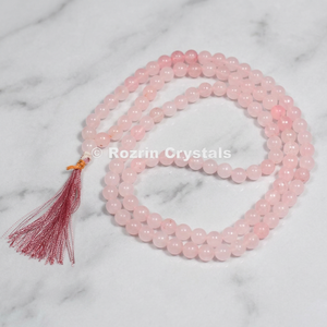 โรสควอตซ์จาก Jap Mala-rozrincrincrystals.com แหล่งกำเนิดกูร์การัต ธีมพุทธศาสนา |   ราคาถูก - Product Image 2