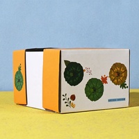 Boîte d'emballage en carton ondulé pliable personnalisée pour fruits et légumes, certifiée FSC ISO22000 RoHS, pour citrouilles