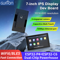 Kit HMI ESP32-P4 7.0" 1024×600 |   Wi-Fi 6 (ESP32-C6), Kamera OV5647, Layar Sentuh Kapasitif, Papan AI RISC-V dengan Housing W863