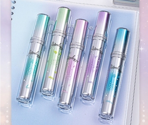 Set di 4 colori di <span class=keywords><strong>pennarelli</strong></span> evidenziatori di Glitter lucidi spessi con punta piatta scintillante e lucida per una facile visibilità - Product Image 4