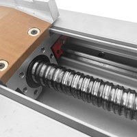 Module de table coulissante à rail de guidage linéaire en profilé aluminium de haute qualité de 150 mm de large, avec vis à billes de précision, pour banc de travail fermé long