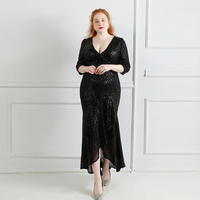 18339-S # Modèle Robes de Soirée d'Exposition Robe Grosse Dame Grande Taille Robe Grande Taille