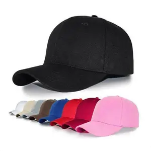 Promotional high quality unisex 6 panel Custom plain sport baseball cap