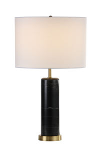 Lámpara de escritorio minimalista moderna de tela, iluminación de mesa de mármol para el hogar, luces de mesa de hotel para el hogar - Product Image 6