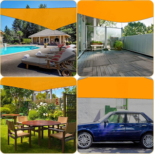 Vela de <span class=keywords><strong>Sombra</strong></span> para Exteriores de HDPE Naranja de 3*5m, 180GSM, para Jardín - Product Image 5