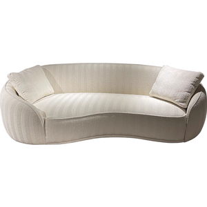 Ensemble de canapé modulaire sectionnel moderne de qualité avec éponge haute densité, tissu recouvert, pieds en bois - Meubles confortables pour le salon - Product Image 5