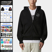 Sudadera con capucha para hombre, personalizada, con cremallera completa, ecológica, 100% algodón, para primavera, estilo casual urbano, con diseño de bordado personalizado, transpirable.
