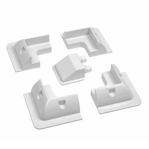 BRISTAR 4 PCS ABS Bords Accessoire de support d'angle de montage de panneau solaire pour RV Yacht - Product Image 3