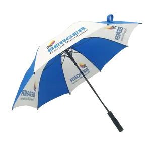Guarda-chuva grande automático da propaganda de 27 polegadas com impressão do logotipo