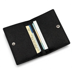Beena's Fashionable Polyester Card <b>Holder</b> with Button Closure 10x7cm Customizable Logo for Credit & <b>ID</b> Cards - Product Image 1