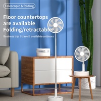 Mini ventilateur électrique pliable télescopique rechargeable par USB haute vitesse portable Ventilateur rétractable Ventilateur de refroidissement d'air réglable