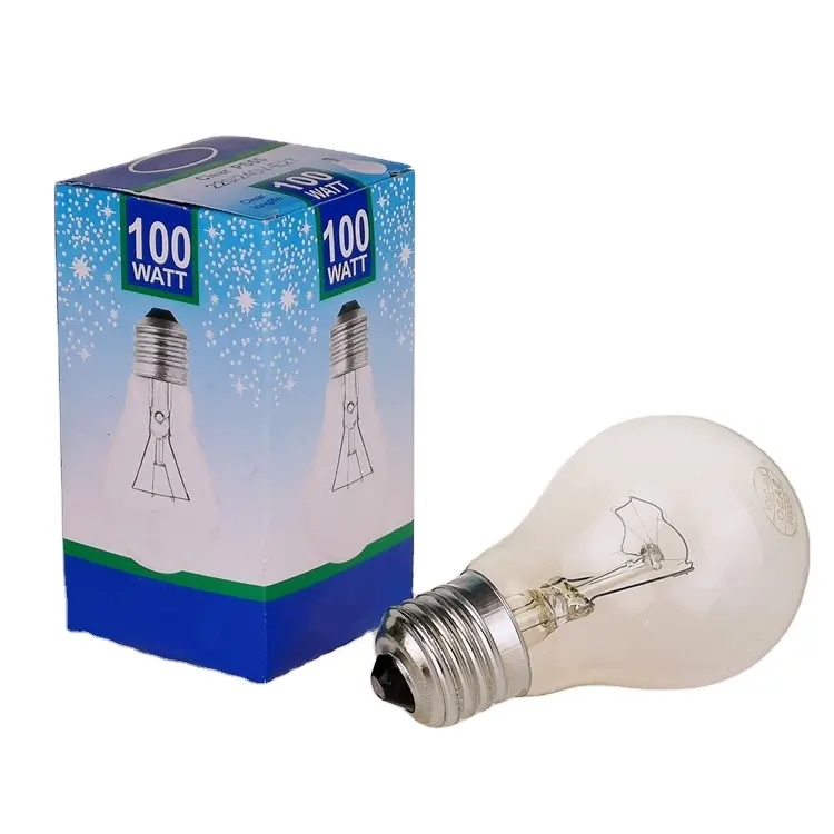A19 E27 220V 25W 60W 100W Unique frosted incandescent lamp vintage bulbs   INC-A55