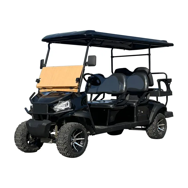 Sharefer 4 6 seater New style golf cartAluminum Frame 5kw motor 72V lithium battery golf buggy with off-road tyre
